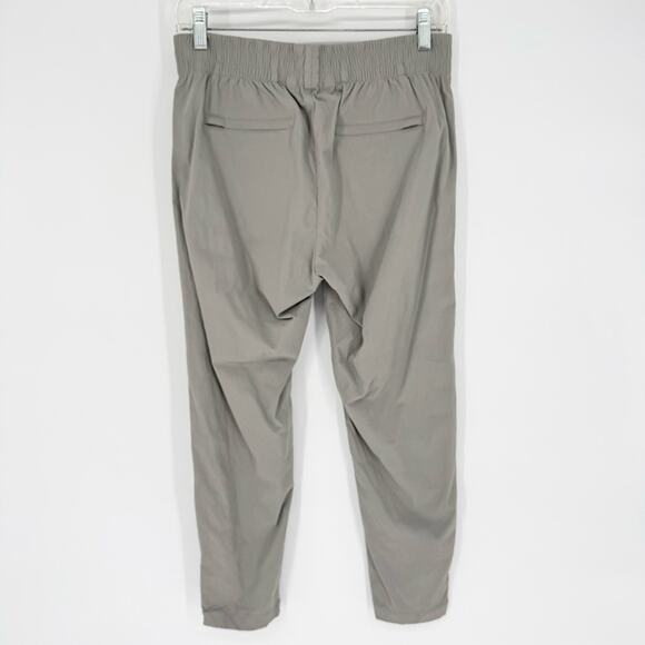 ATHLETA Womens Mod Trekkie Crop Woven Pull-On Zip Ankle Pants Grey Size 6 Active - Picture 6 of 9